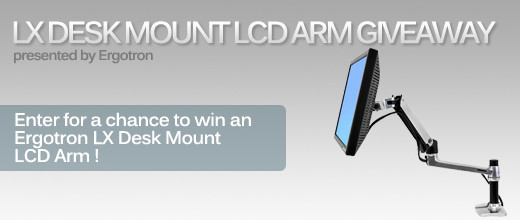 LX Desk Mount LCD Arm Giveaway presented by Ergotron