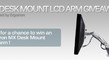 MX Desk Mount LCD Arm Giveaway presented by Ergotron